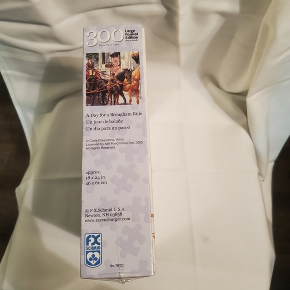 Schmid Germany Brougham Ride Carla Daguanno Artist Large 300 Piece Puzzle Jigsaw - Picture 3 of 5